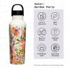 corkcicle sport canteen 600ml rifle paper garden party cream
