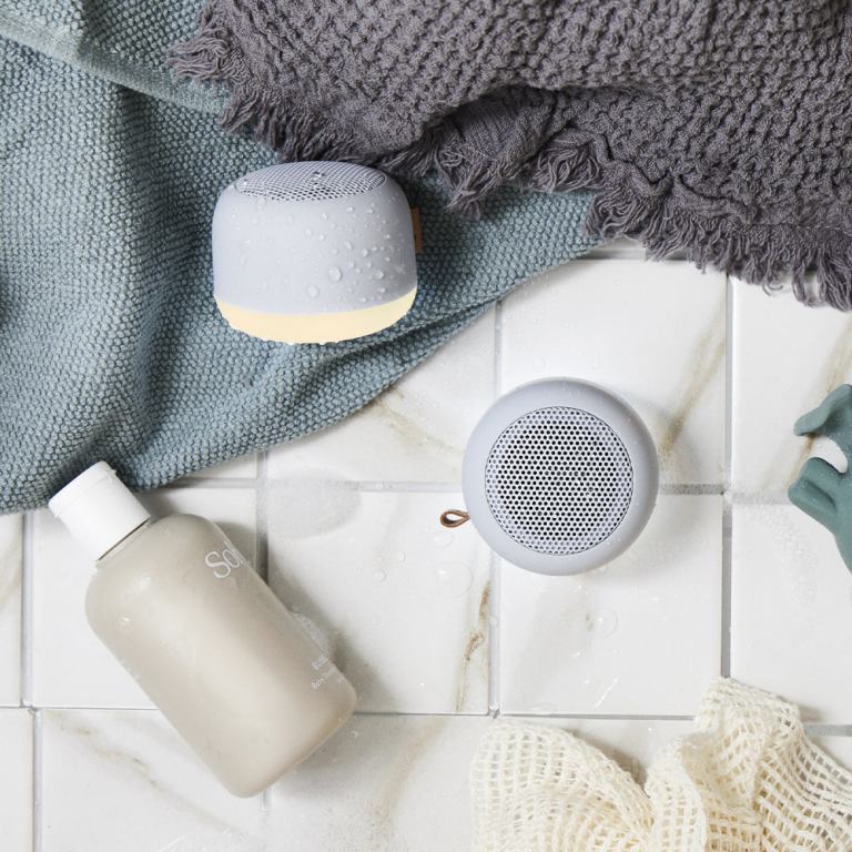 kreafunk alight bluetooth speaker cloudy blue