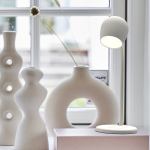 kreafunk ellie lamp w/ qi charger and bluetooth speaker white