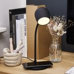 kreafunk ellie lamp w/ qi charger and bluetooth speaker black kreafunk ellie lamp w/ qi charger and bluetooth speaker black