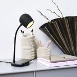 kreafunk ellie lamp w/ qi charger and bluetooth speaker black kreafunk ellie lamp w/ qi charger and bluetooth speaker black