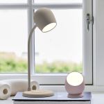 kreafunk ellie lamp w/ qi charger and bluetooth speaker ivory sand kreafunk ellie lamp w/ qi charger and bluetooth speaker ivory sand