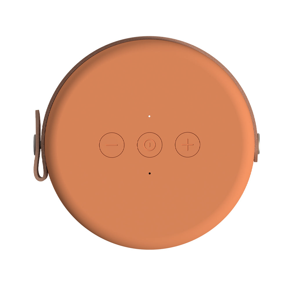 kreafunk amajor 2 bluetooth speaker cotta orange
