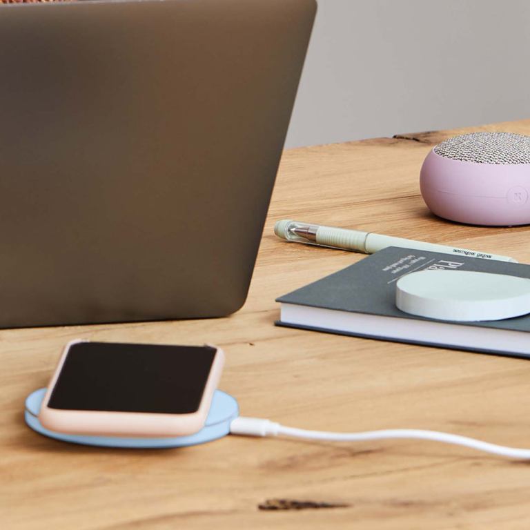 kreafunk wicharge 2 wireless qi charger 15w cloudy blue
