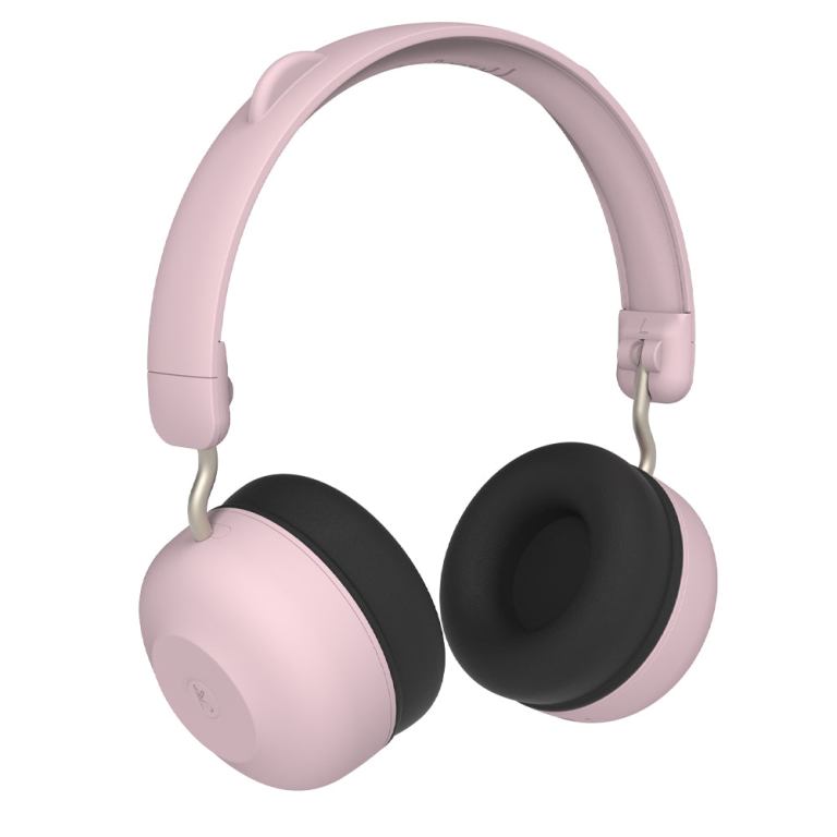 kreafunk kids buzz junior bluetooth headphones dusty rose