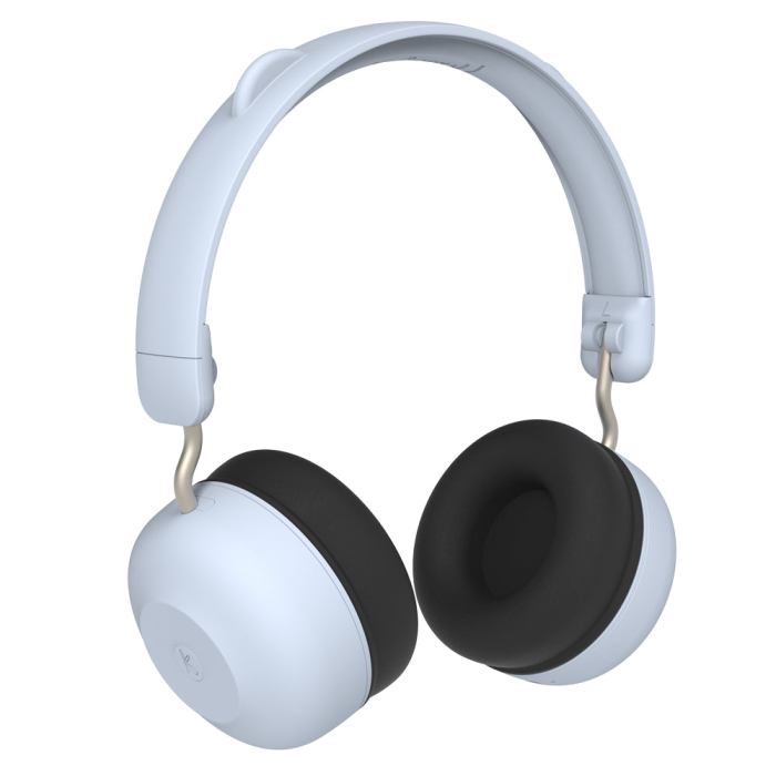 kreafunk kids buzz junior bluetooth headphones cloudy blue
