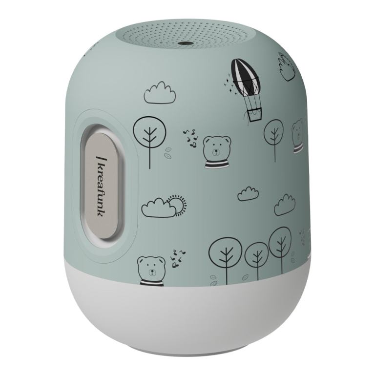 kreafunk kids glowie bluetooth speaker w/ light dusty green kreafunk kids glowie bluetooth speaker w/ light dusty green