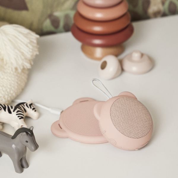 kreafunk kids roar bluetooth speaker dusty rose
