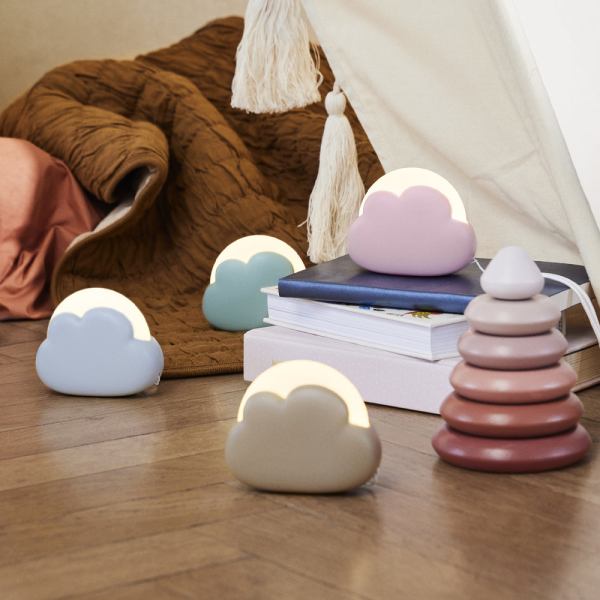 kreafunk kids cloudy lamp dusty rose