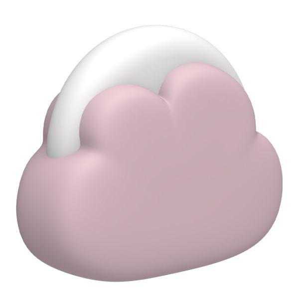 kreafunk kids cloudy lamp dusty rose