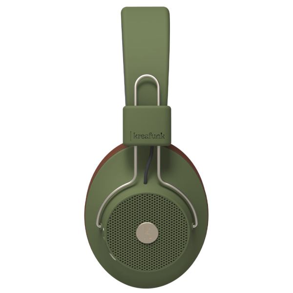 kreafunk abeat qi bluetooth headphones w/ anc urban green