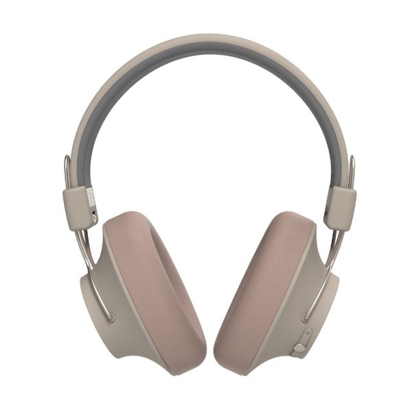 kreafunk abeat qi bluetooth headphones w/ anc ivory sand