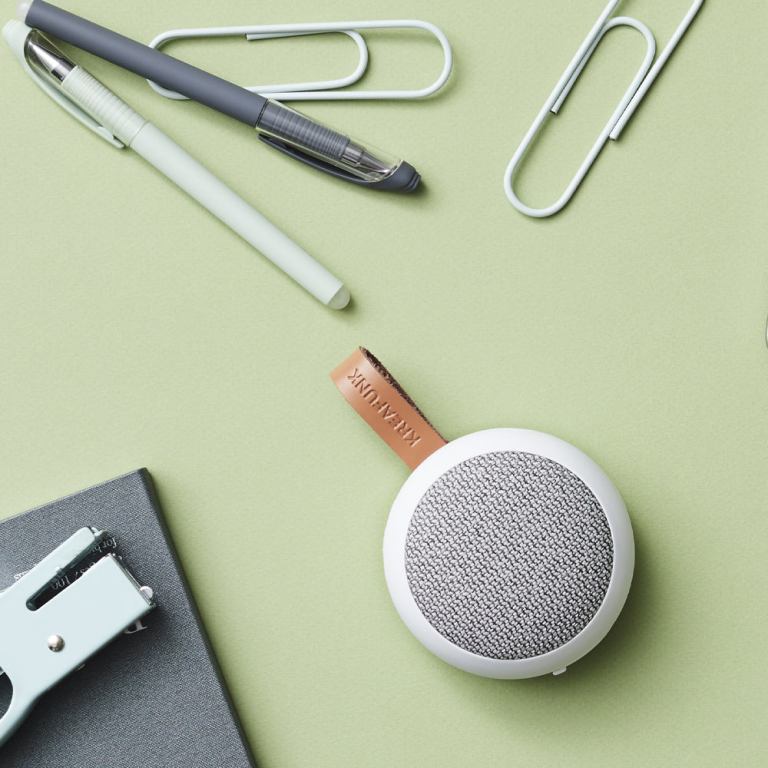 kreafunk ago 2 fabric bluetooth speaker white