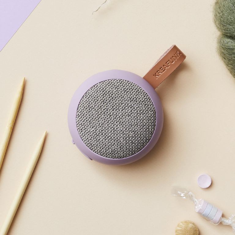 kreafunk ago 2 fabric bluetooth speaker calm purple