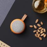 kreafunk ago 2 fabric bluetooth speaker dusty orange