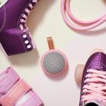 kreafunk ago 2 fabric bluetooth speaker fresh pink