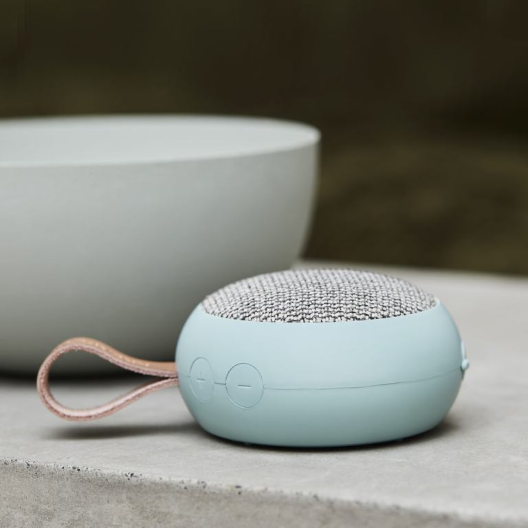kreafunk ago 2 fabric bluetooth speaker dusty green