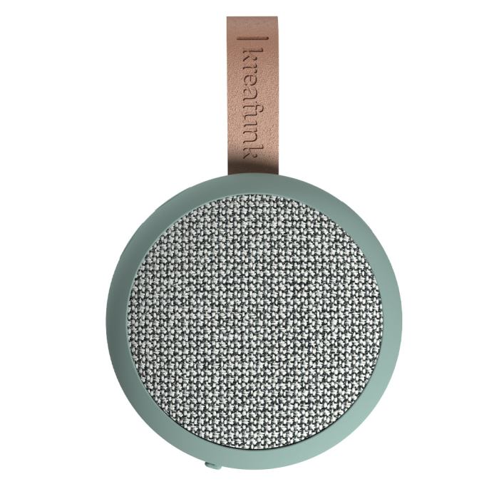 kreafunk ago 2 fabric bluetooth speaker dusty green