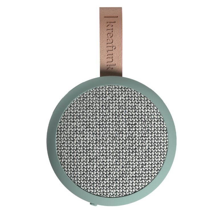 kreafunk ago 2 fabric bluetooth speaker dusty green