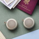 kreafunk ago mini bluetooth speaker ivory sand