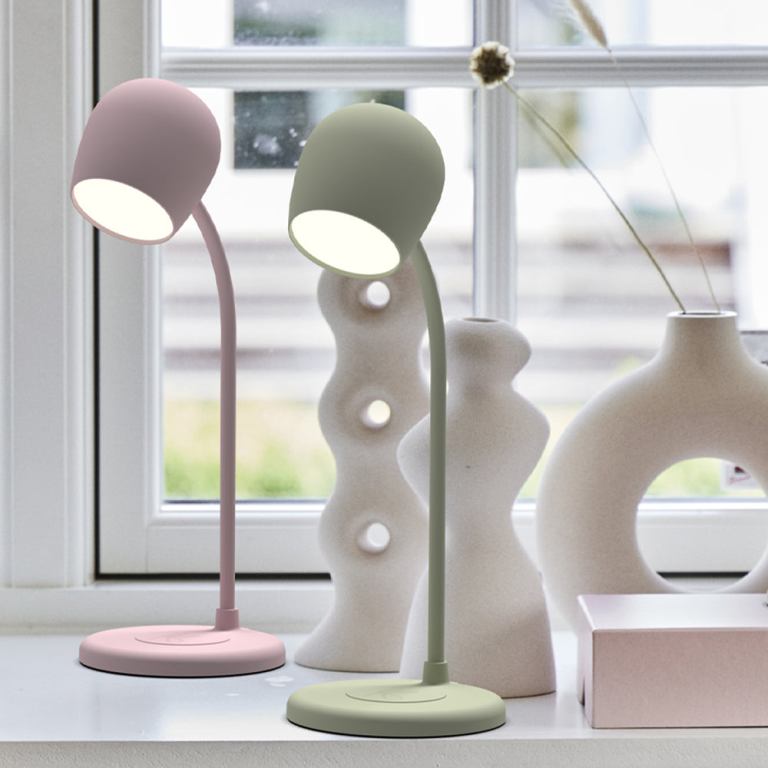 kreafunk ellie lamp w/ qi charger and bluetooth speaker dusty rose kreafunk ellie lamp w/ qi charger and bluetooth speaker dusty rose