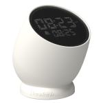 kreafunk bell alarm clock white