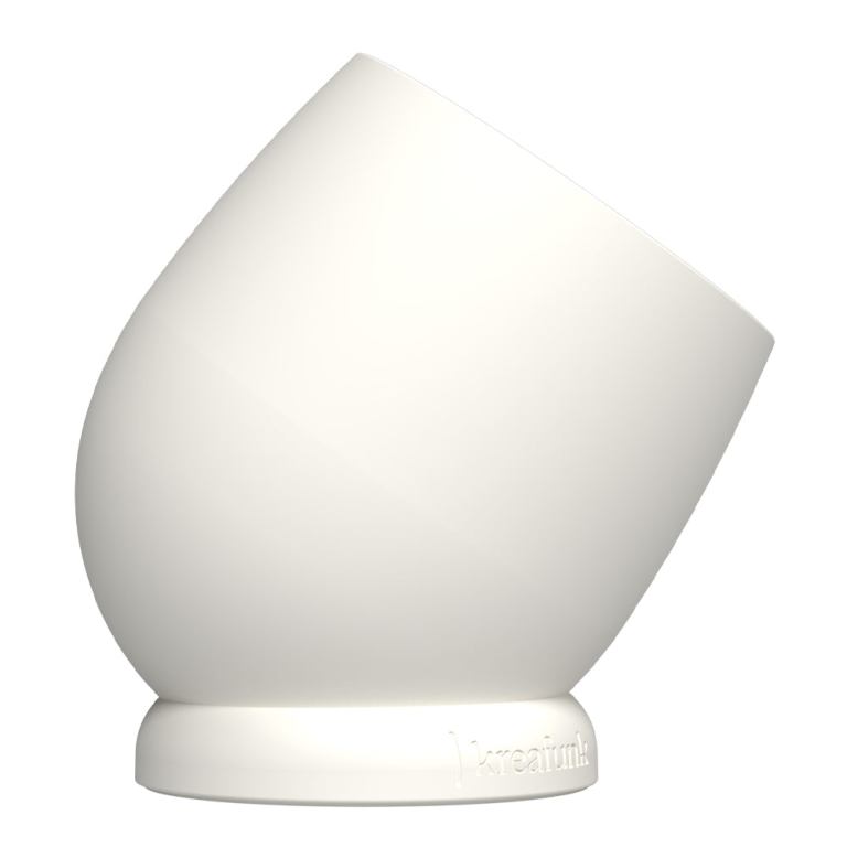 kreafunk bell alarm clock white