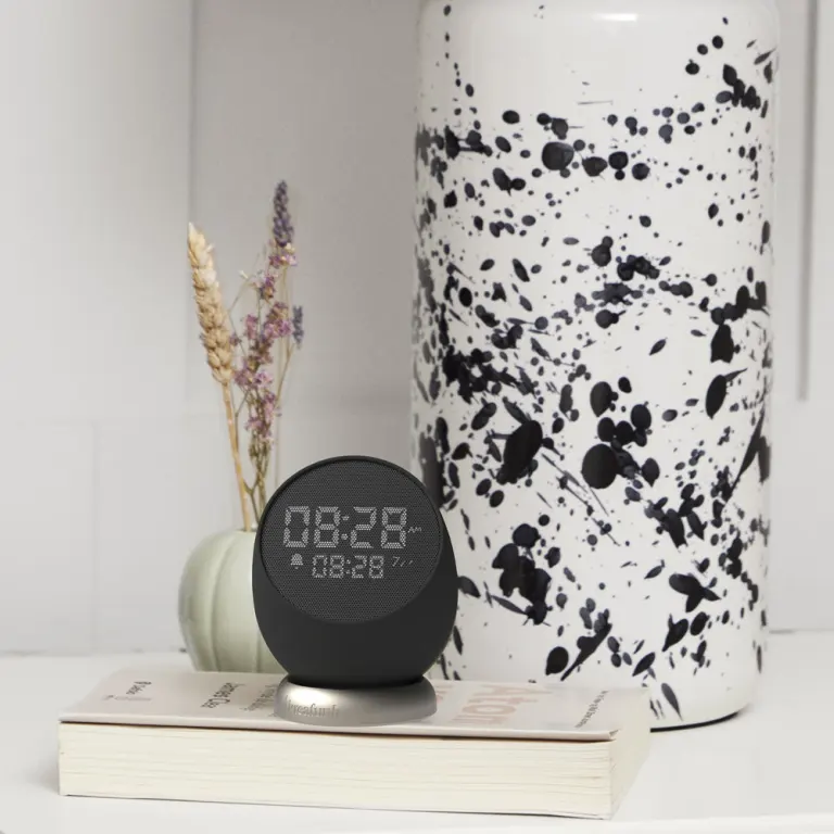 kreafunk bell alarm clock black