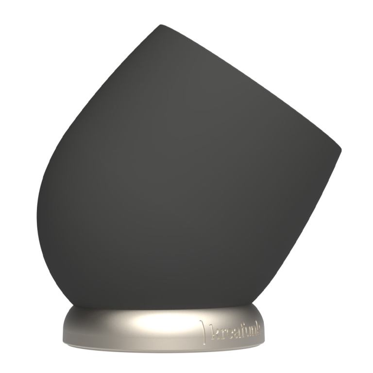 kreafunk bell alarm clock black