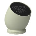 kreafunk bell alarm clock dusty olive