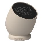 kreafunk bell alarm clock ivory sand