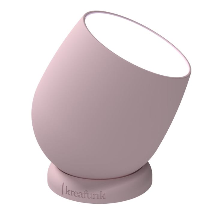 kreafunk beam lamp, portable and rechargeable dusty rose