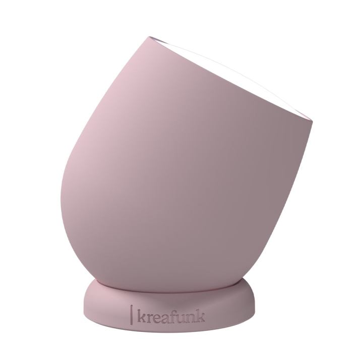 kreafunk beam lamp, portable and rechargeable dusty rose