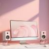 kanto ora 100w powered reference desktop computer speakers with bluetooth 5.0 pink kanto ora 100w powered reference desktop computer speakers with bluetooth 5.0 pink