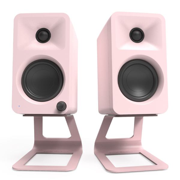 kanto ora 100w powered reference desktop computer speakers with bluetooth 5.0 pink kanto ora 100w powered reference desktop computer speakers with bluetooth 5.0 pink