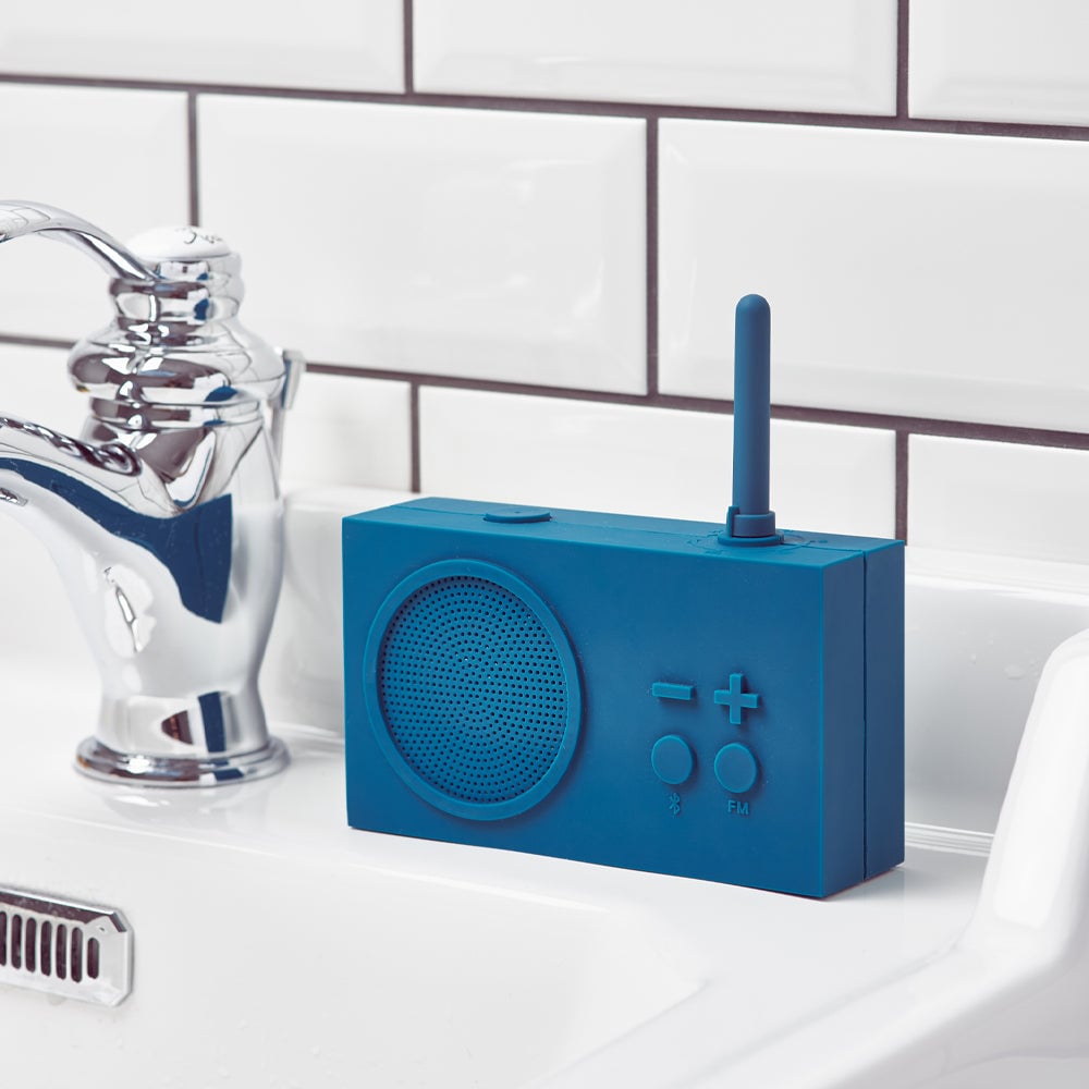 lexon thykho 3 fm radio & bluetooth speaker duck blue