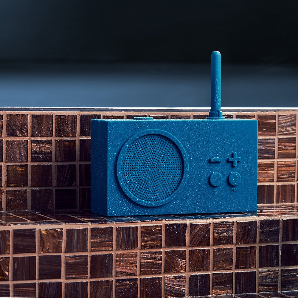 lexon thykho 3 fm radio & bluetooth speaker duck blue