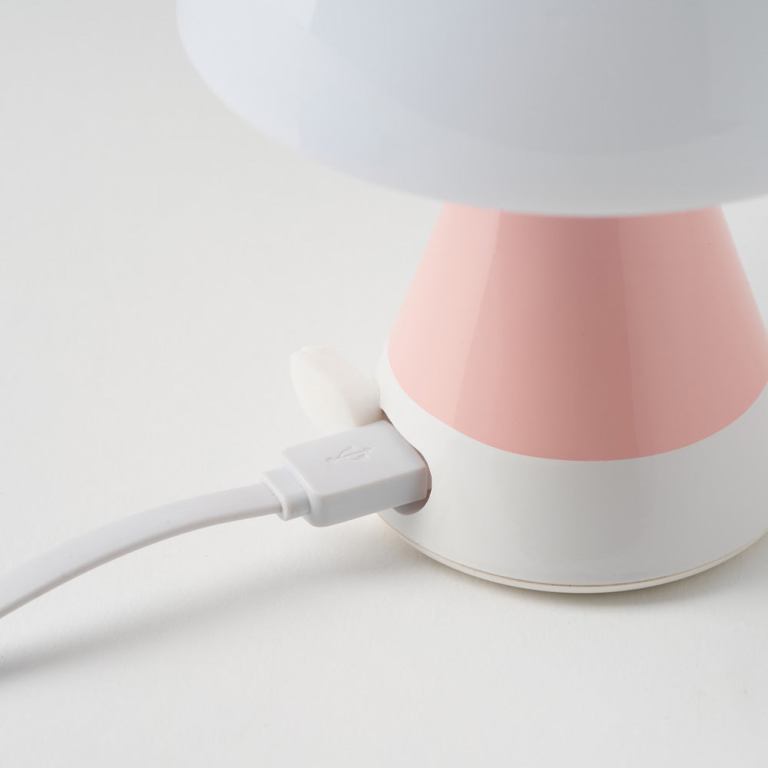 lexon mina m medium portable led lamp pantone rose pink