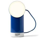 lexon orbe portable led lamp with moving head pantone classic blue