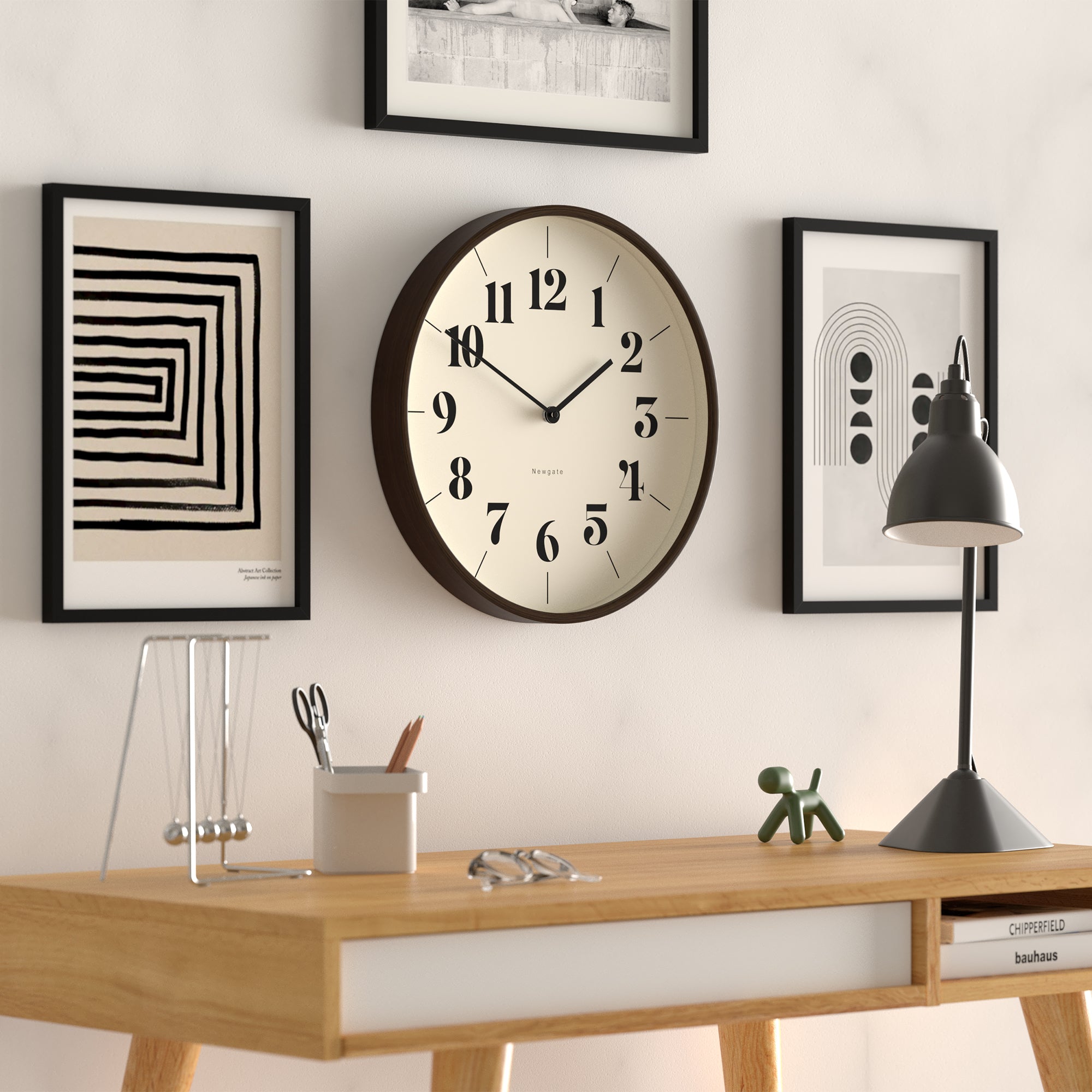 newgate mr clarke clock dark wood hopscotch dial