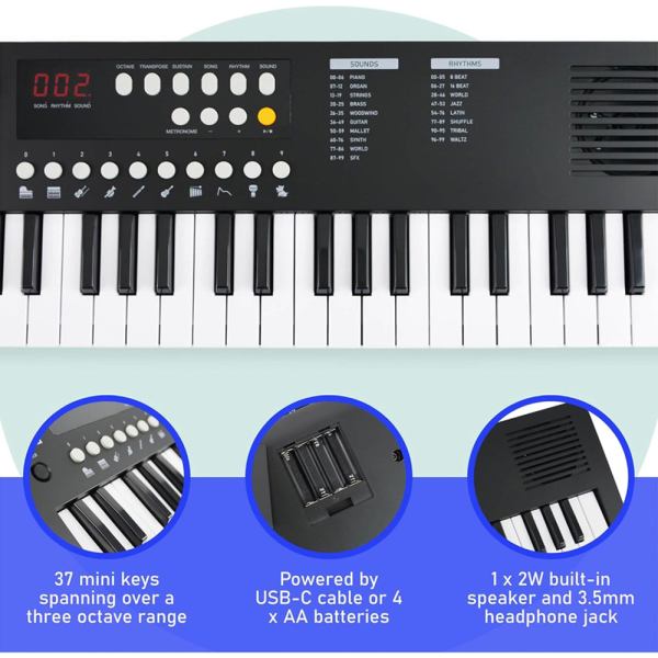 axus mini keyboard 37 key keyboard black axus mini keyboard 37 key keyboard black