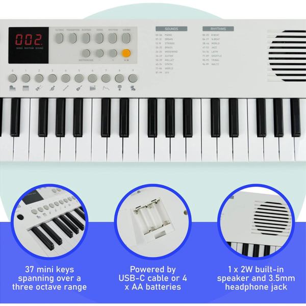 axus mini keyboard 37 key keyboard white axus mini keyboard 37 key keyboard white