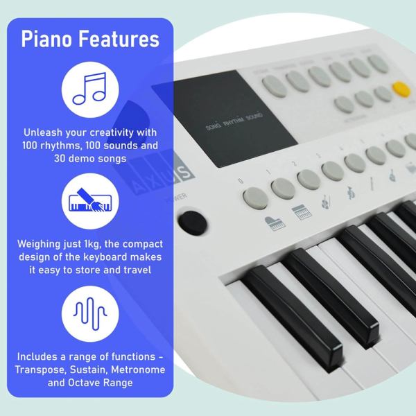 axus mini keyboard 37 key keyboard white axus mini keyboard 37 key keyboard white