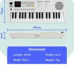 axus mini keyboard 37 key keyboard white
