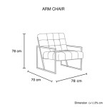 carman arm chair blue velvet
