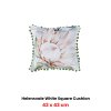bianca helensvale white velvet square filled cushion 43 x 43cm