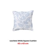bianca laurieton white coordinate square filled cushion 43 x 43cm