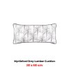 bianca myrtleford grey lumbar oblong filled cushion 30 x 60cm