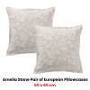 bianca pair of ameila stone european pillowcases 65 x 65cm bianca pair of ameila stone european pillowcases 65 x 65cm