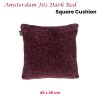 kaat amsterdam jits dark red square filled cushion 45cm x 45cm kaat amsterdam jits dark red square filled cushion 45cm x 45cm
